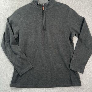 Mizzen Main 1/4 Zip Pullover Men's Medium Gray Performance Menswear PO-7021